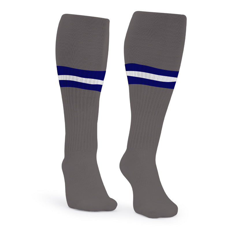 School Socks - Boys Blue/White Stripes Socks