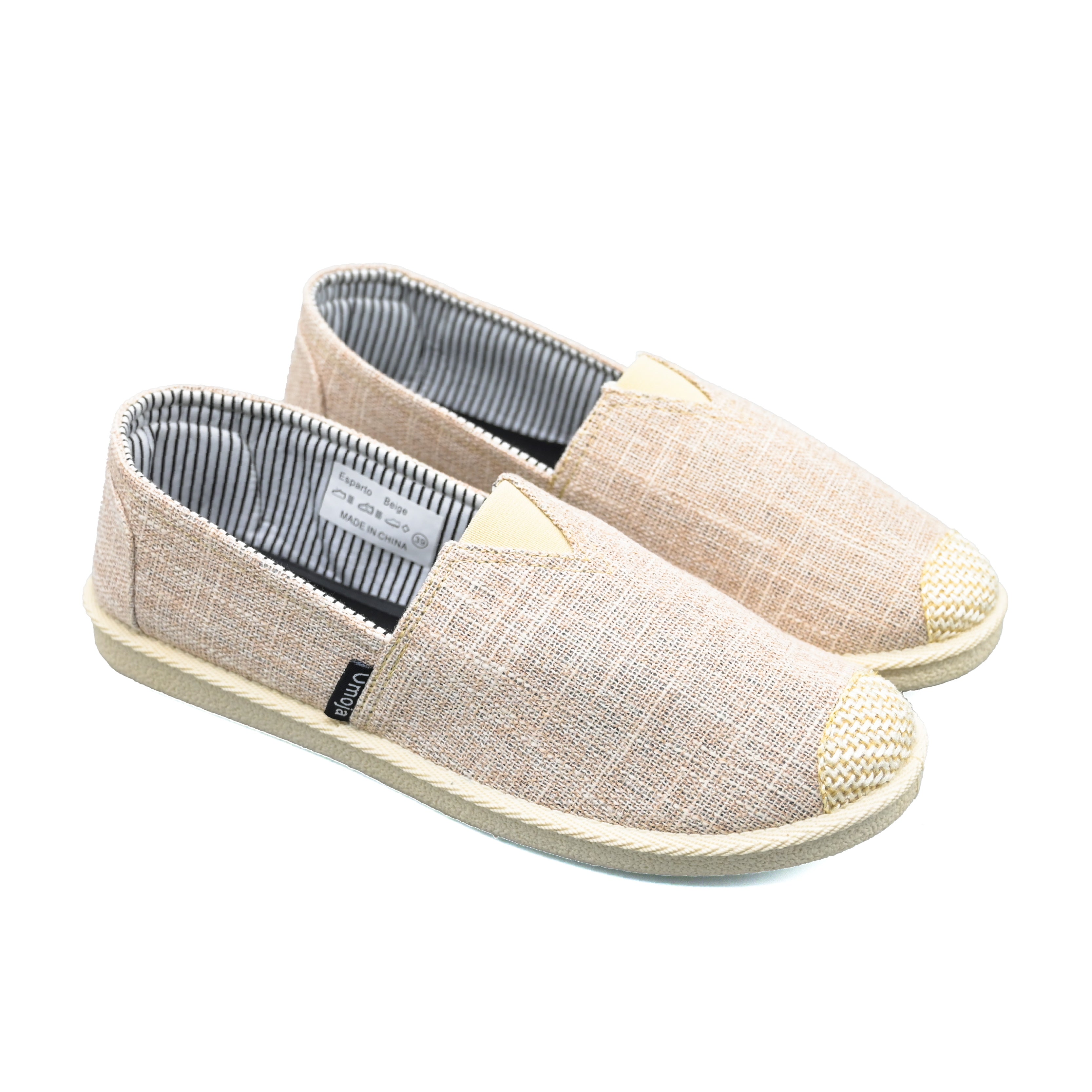 Esparto Ladies Casual Slip-Ons - Beige