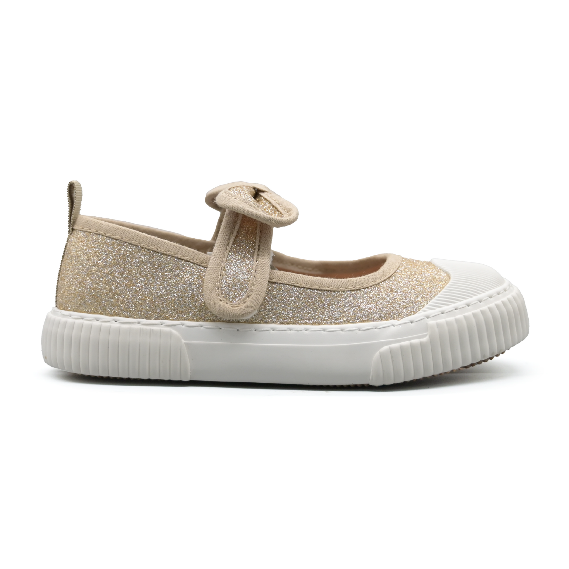 Umoja Hazel Girls’ Bow Ballet Flats - Golden