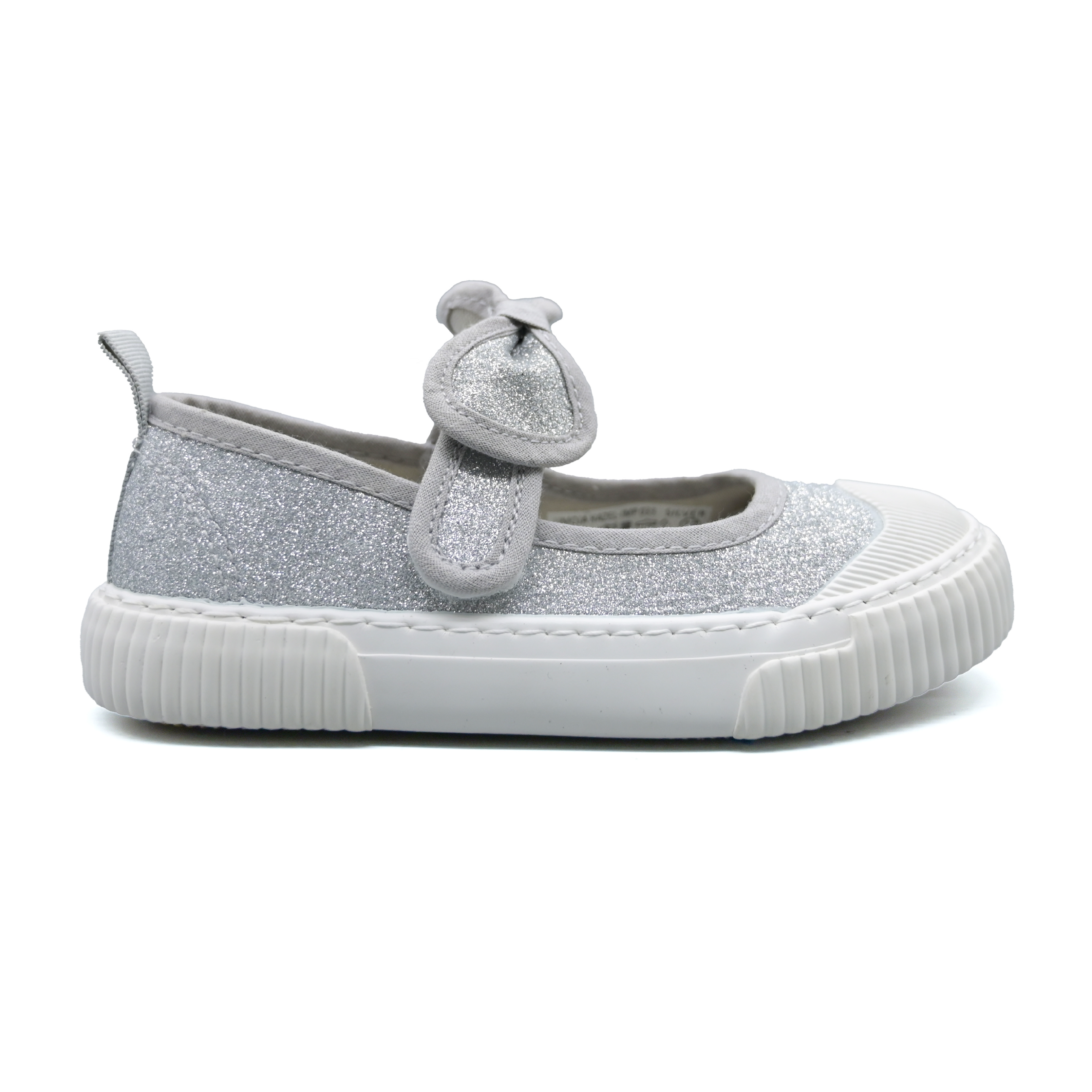 Umoja Hazel Girls’ Bow Ballet Flats - Silver