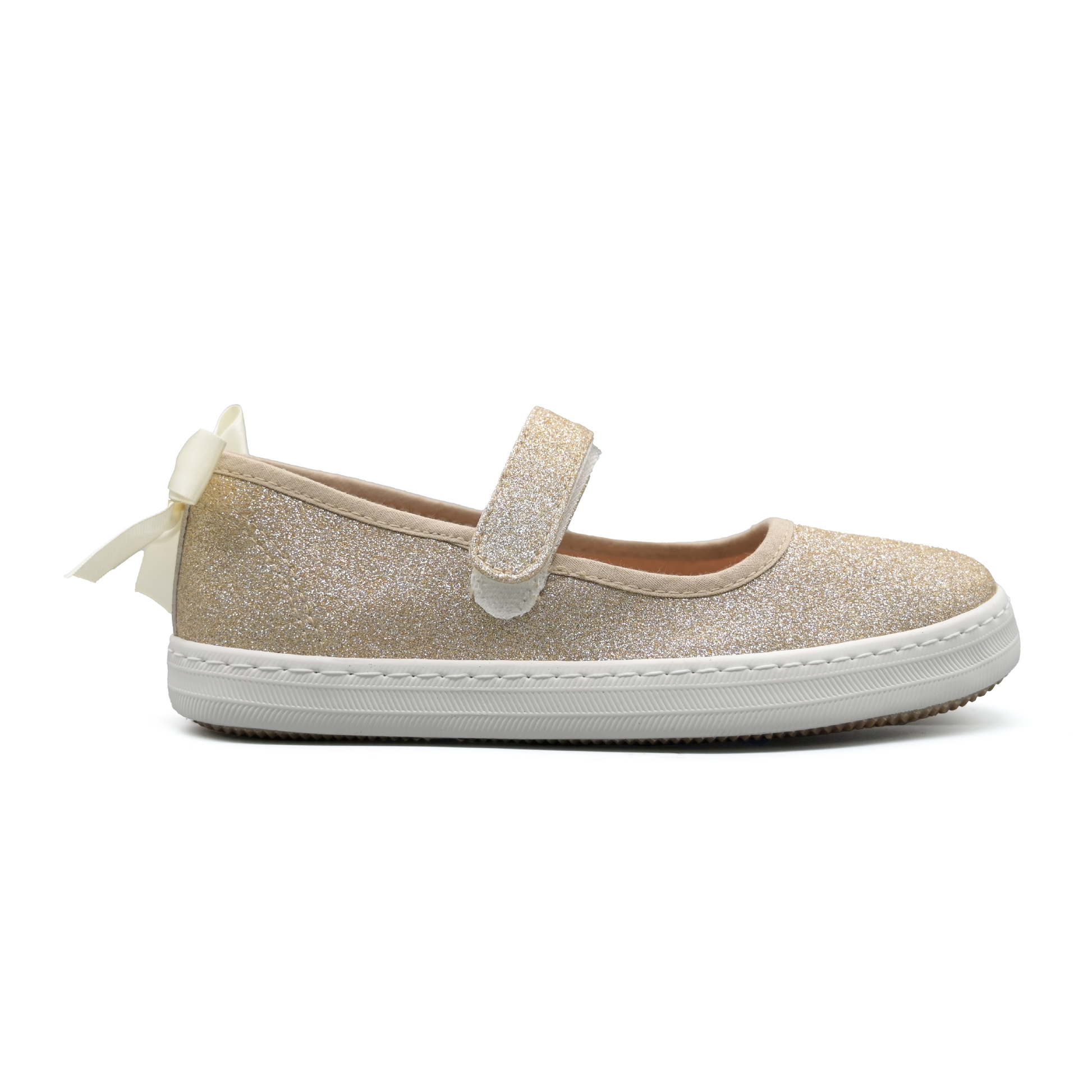 Umoja Helen Girls’ Glitter Mary Jane Dress Shoes - Golden