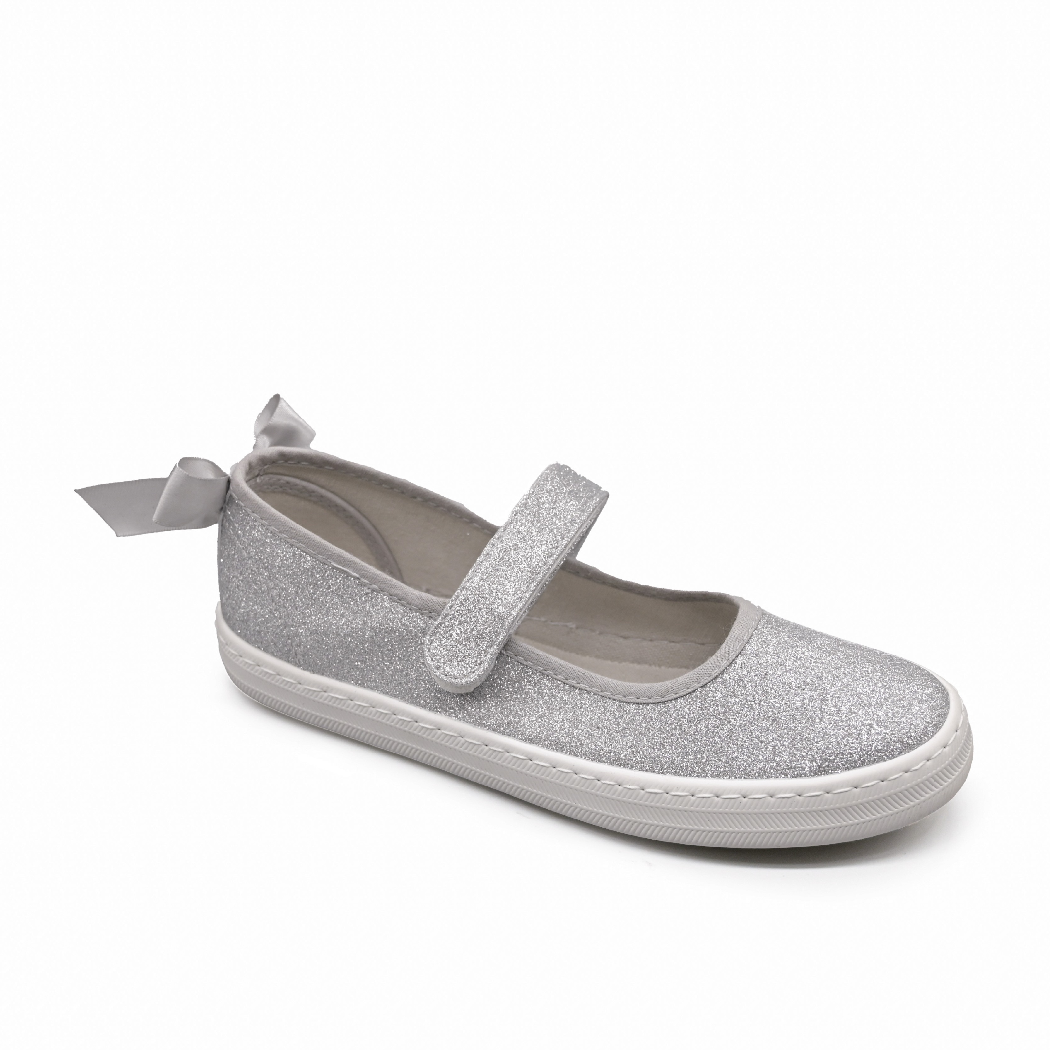Umoja Helen Girls’ Glitter Mary Jane Dress Shoes - Silver