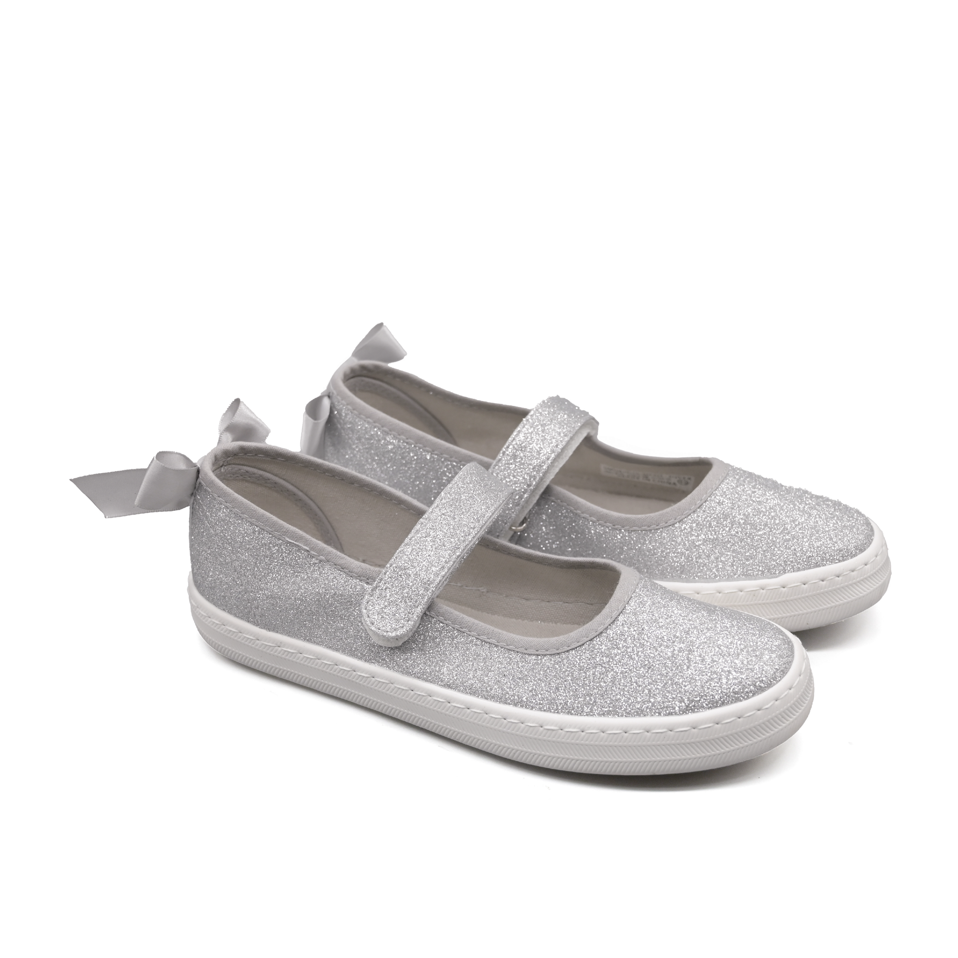 Umoja Helen Girls’ Glitter Mary Jane Dress Shoes - Silver