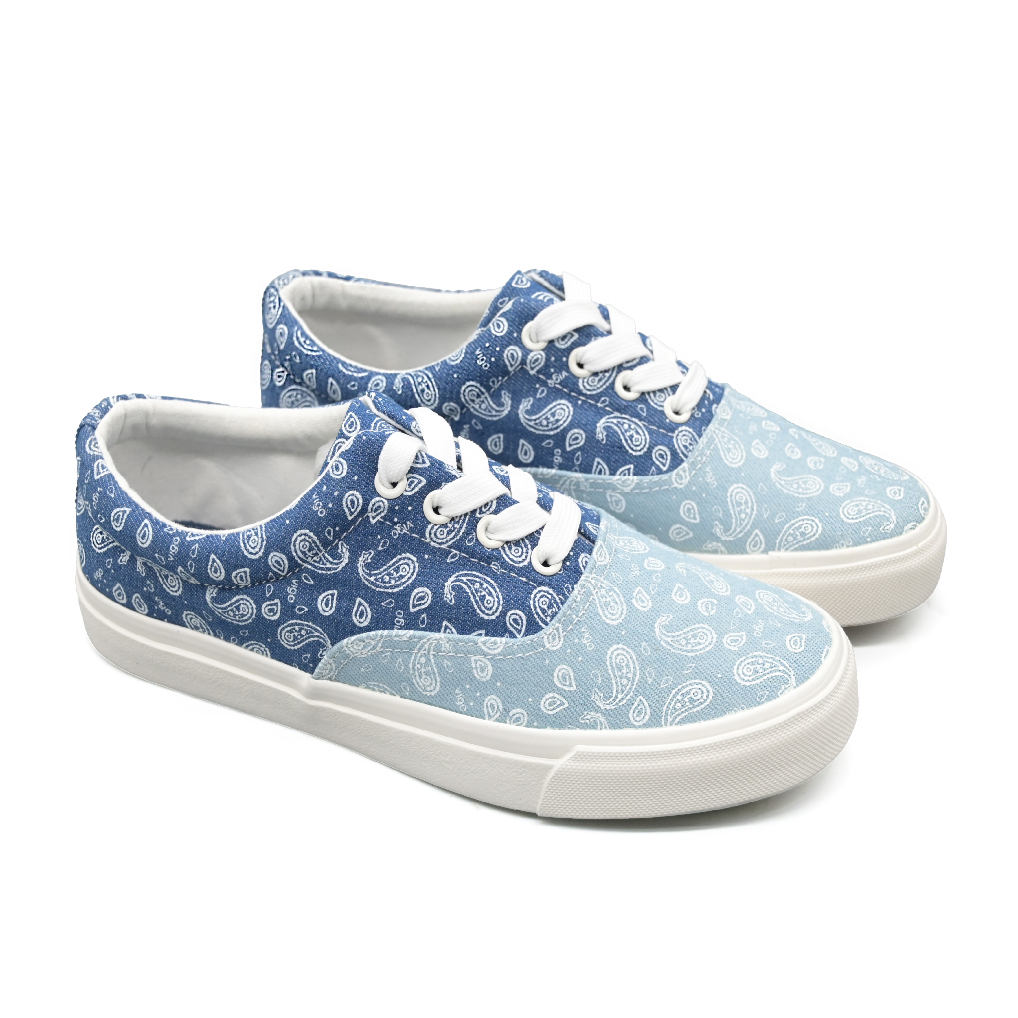 Vigo Luca Men’s Casual Lace-Up Shoes - Navy/Light Blue
