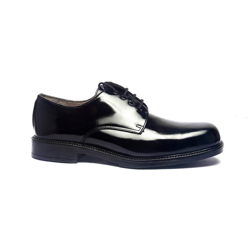 Ace Derby 1262 Officer Shoes (Shiny) - Black - Umoja Africa