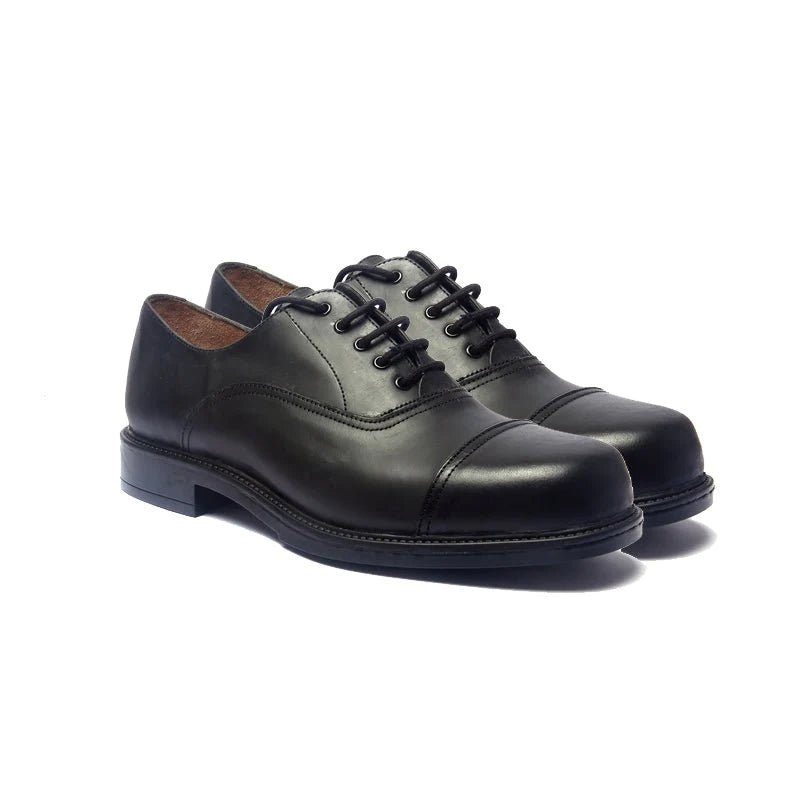 Ace Oxford 1263 Officer Shoes (Matte) - Black - Umoja Africa