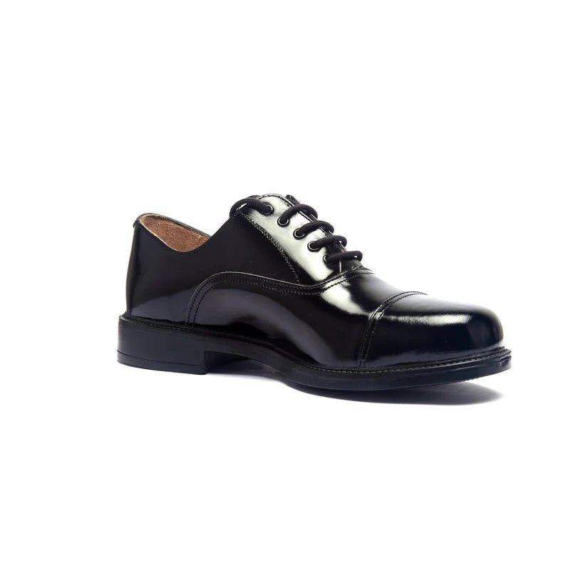 Ace Oxford 1263 Officer Shoes (Shiny) - Black - Umoja Africa