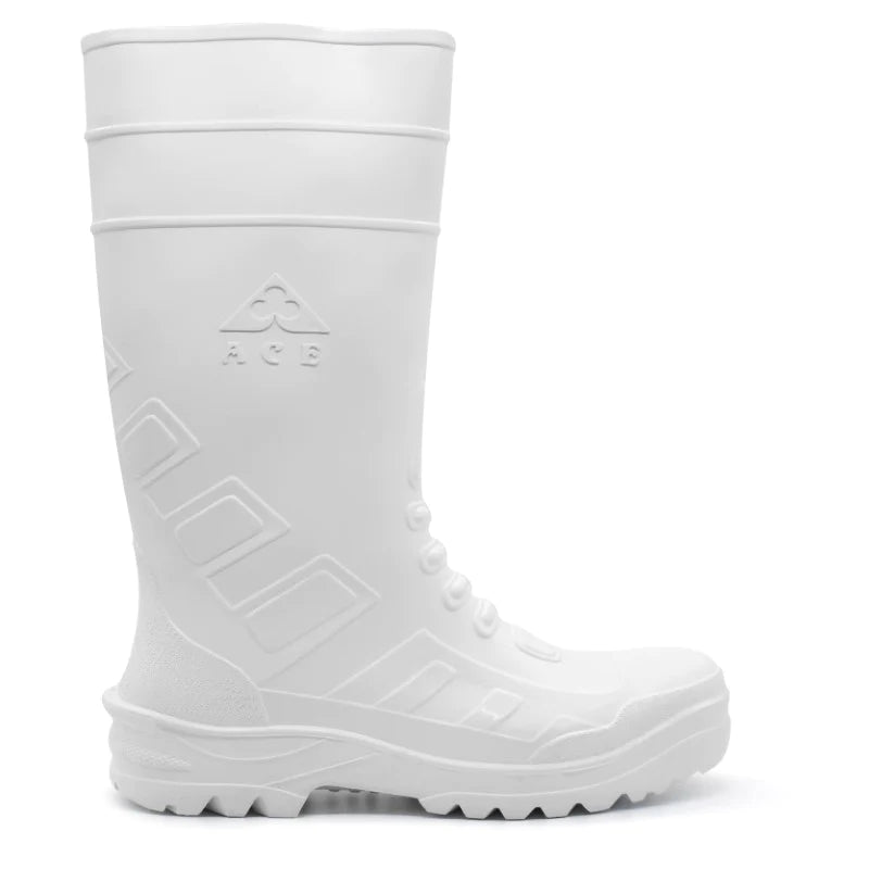 Ace Tsavo Gumboots (No Steel Toe) - White - Umoja Africa