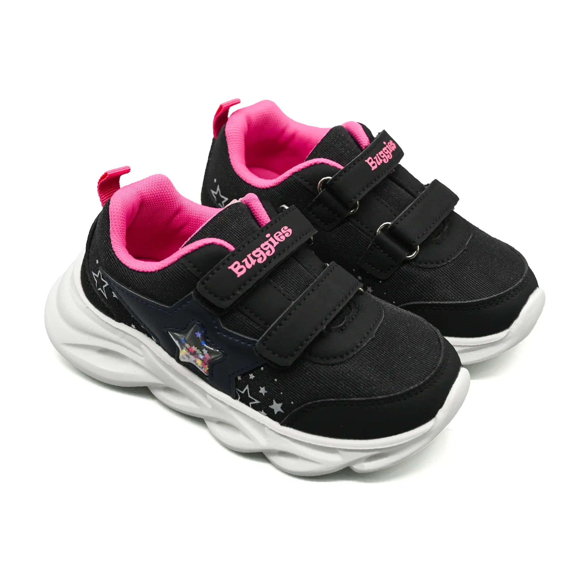 Buggies Mia Kids Shoes - Black/Pink - Umoja Africa Kenya