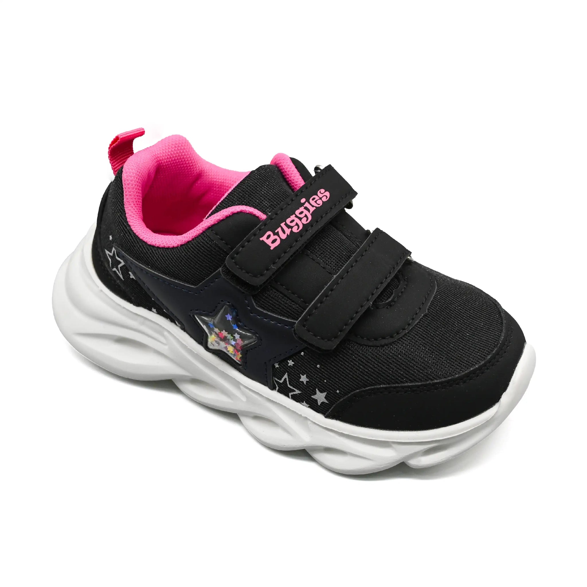 Buggies Mia Kids Shoes - Black/Pink - Umoja Africa Kenya