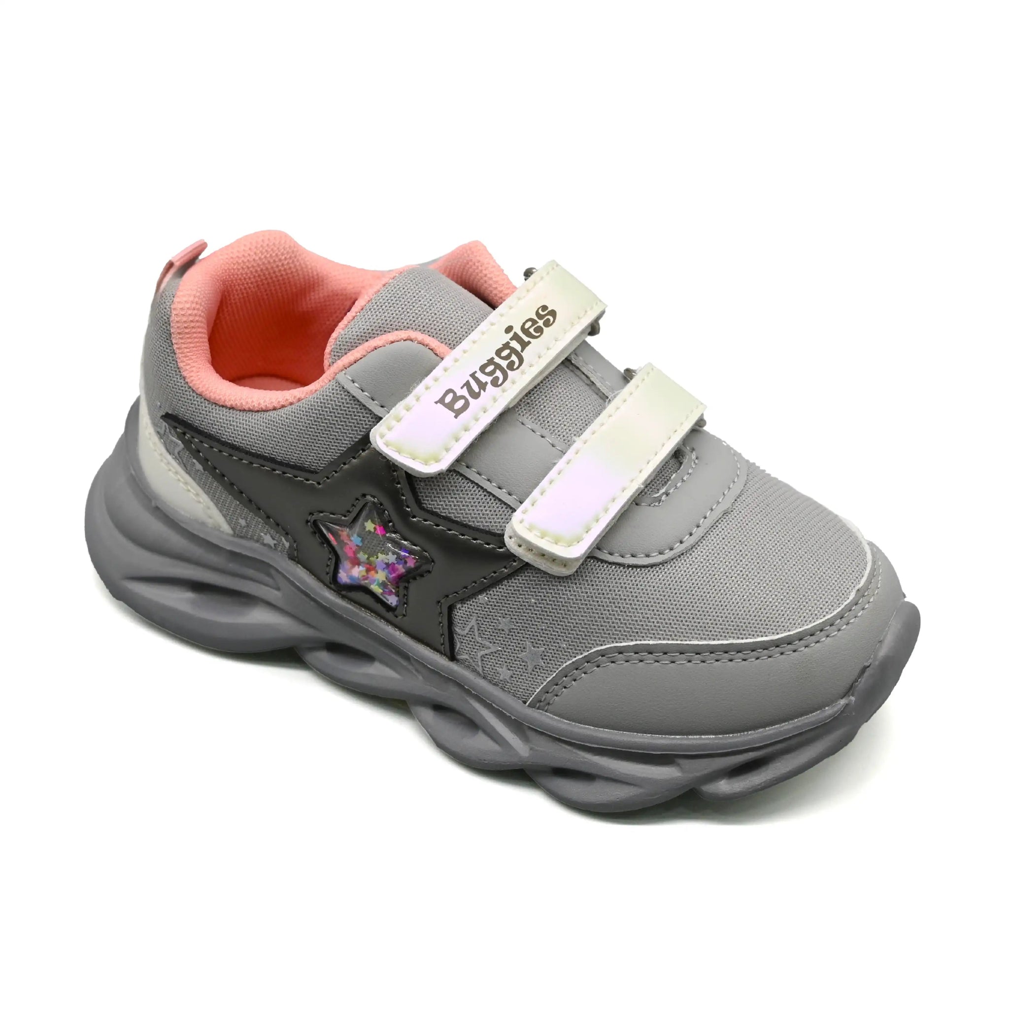 Buggies Mia Kids Shoes - Grey/Lilac - Umoja Africa Kenya