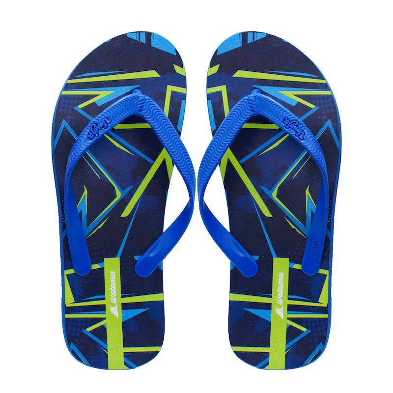 Digital Slipper Men - Abstract Blue - Umoja Africa