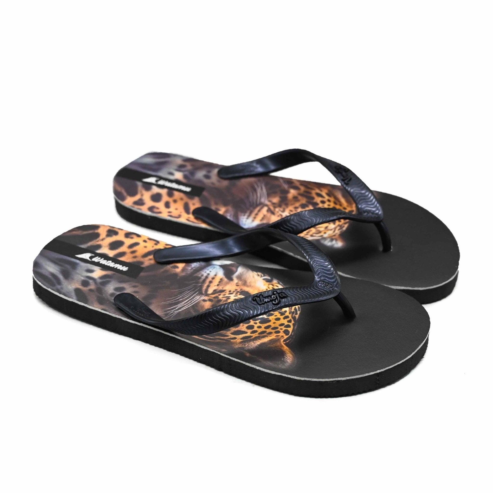 Digital Slippers Chui - Black - Umoja Africa Kenya