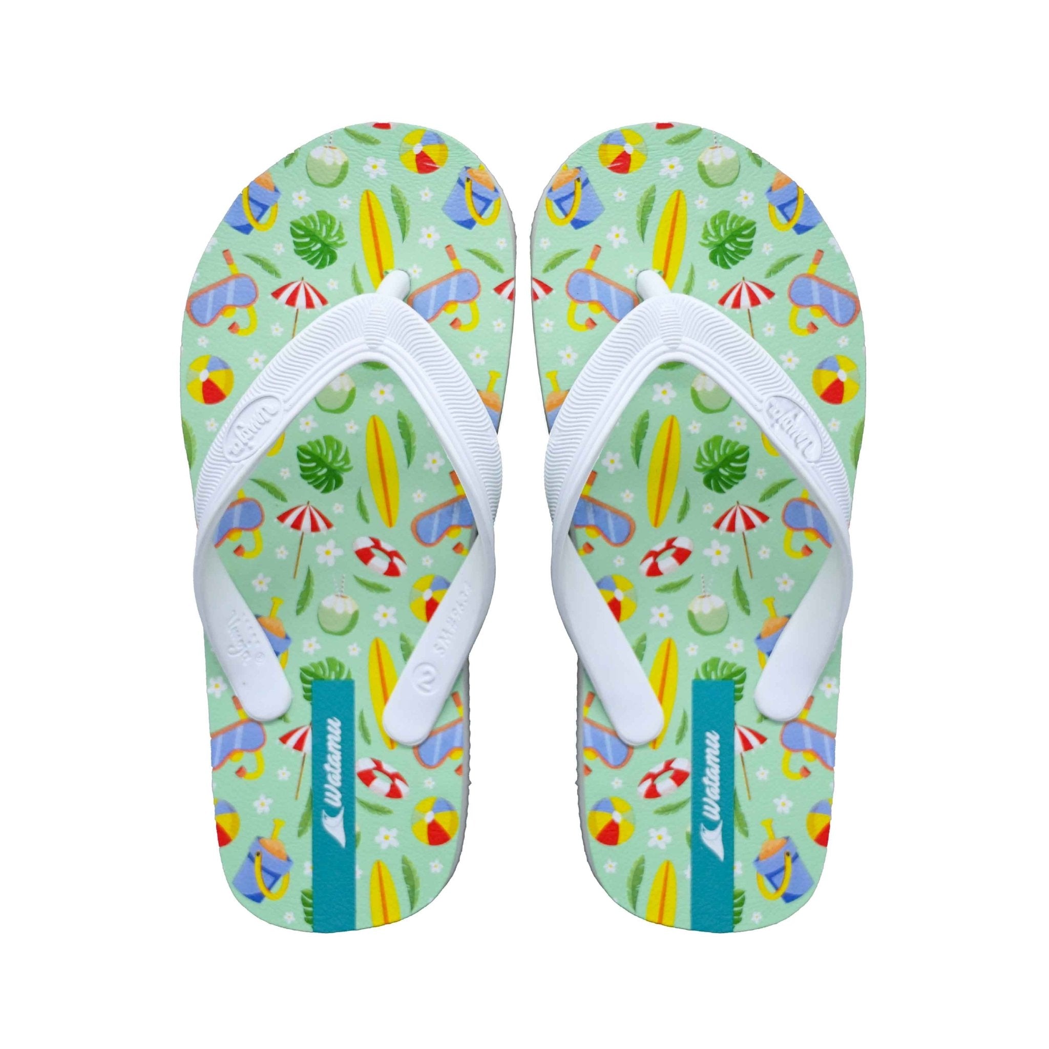 Digital Slippers Girls White Summer – Girls’ Flip - Flops - Umoja Africa Kenya