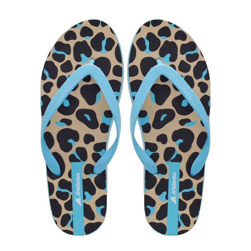 Digital Slippers Ladies - Leopard Blue - Umoja Africa Kenya