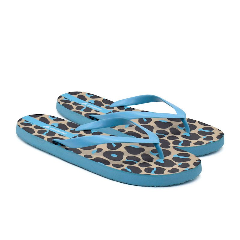 Digital Slippers Ladies - Leopard Blue - Umoja Africa Kenya