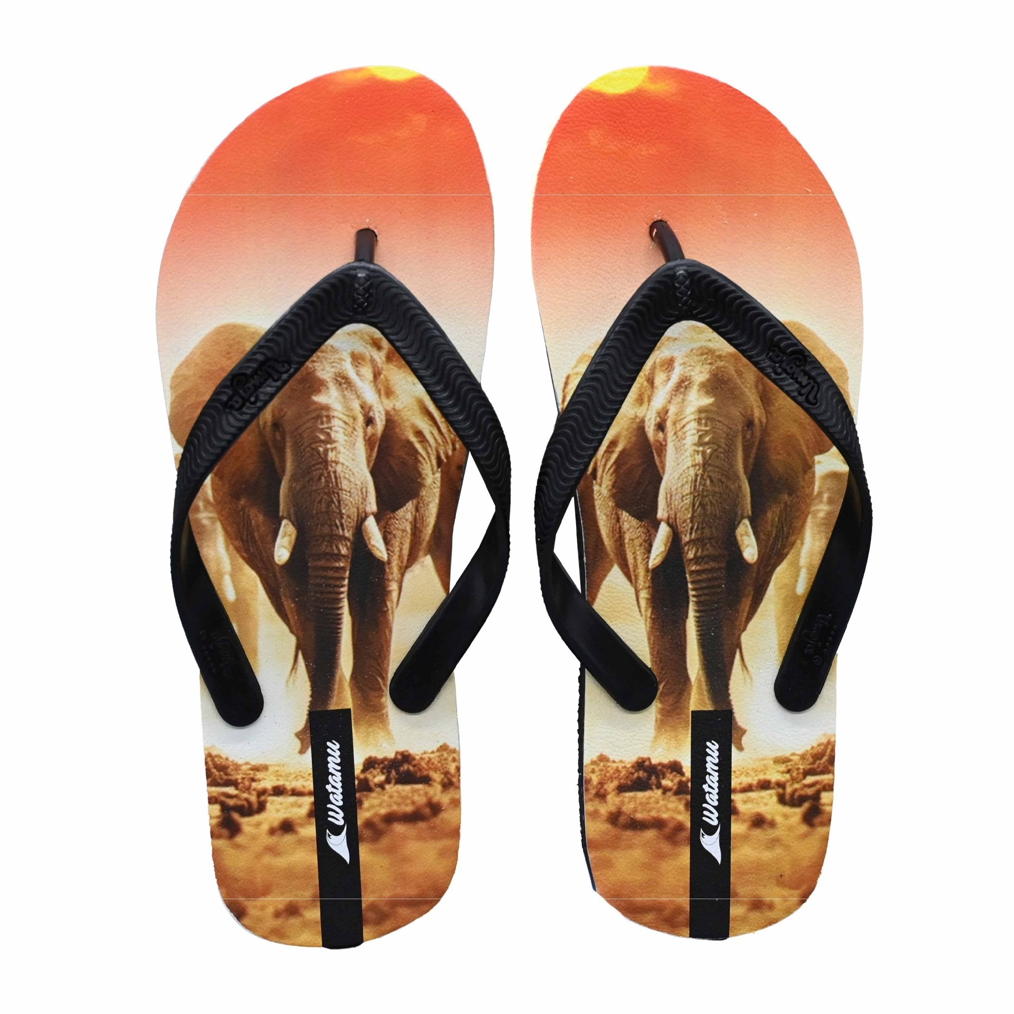 Digital Slippers Ndovu - Black - Umoja Africa Kenya