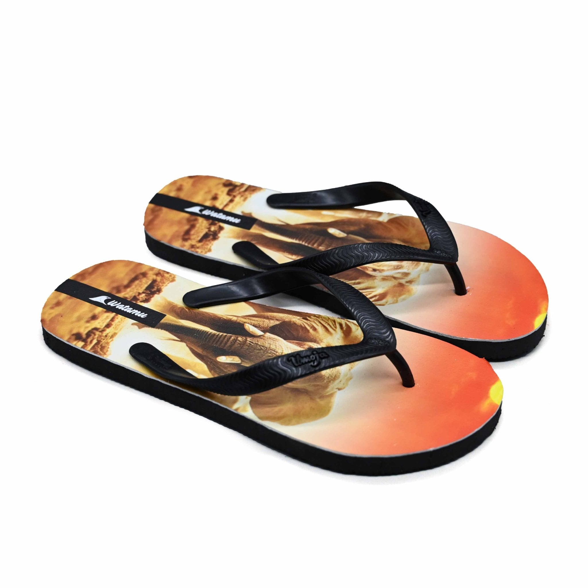 Digital Slippers Ndovu - Black - Umoja Africa Kenya