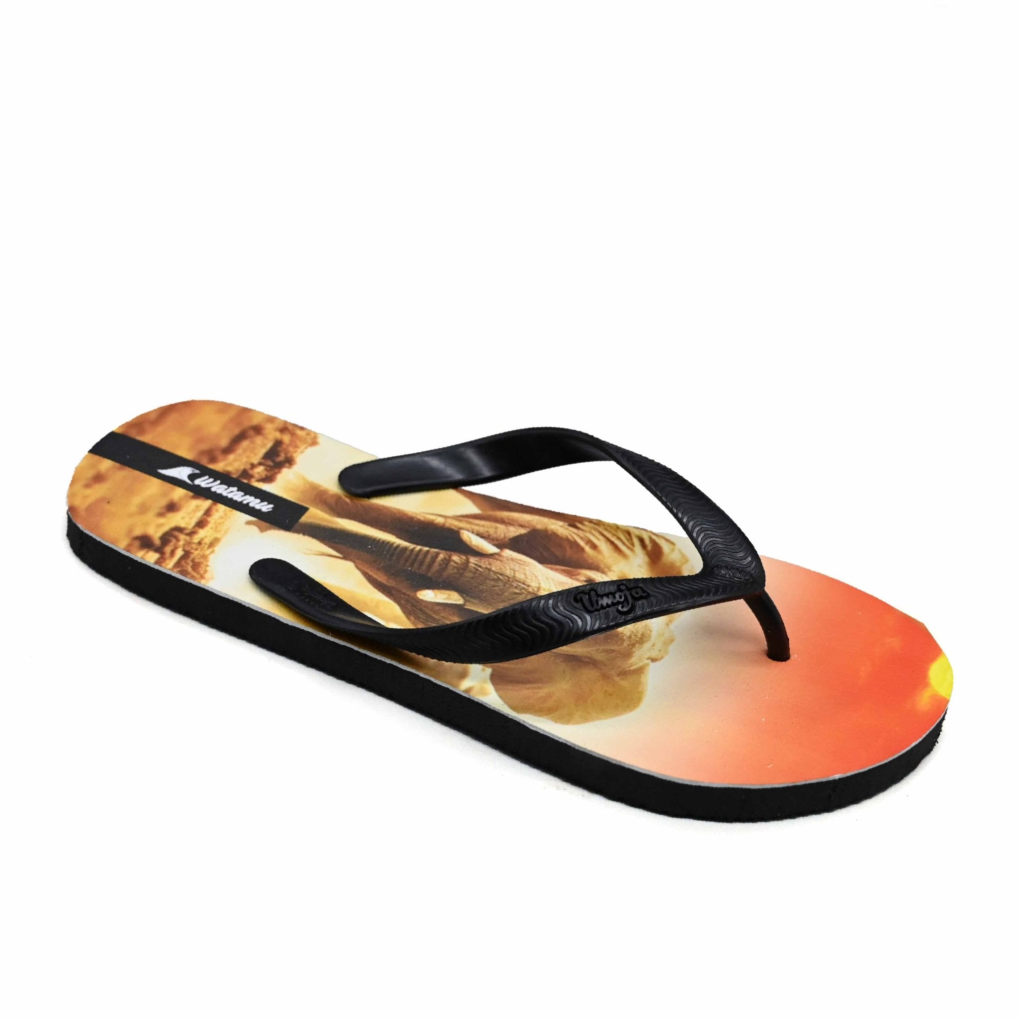 Digital Slippers Ndovu - Black - Umoja Africa Kenya