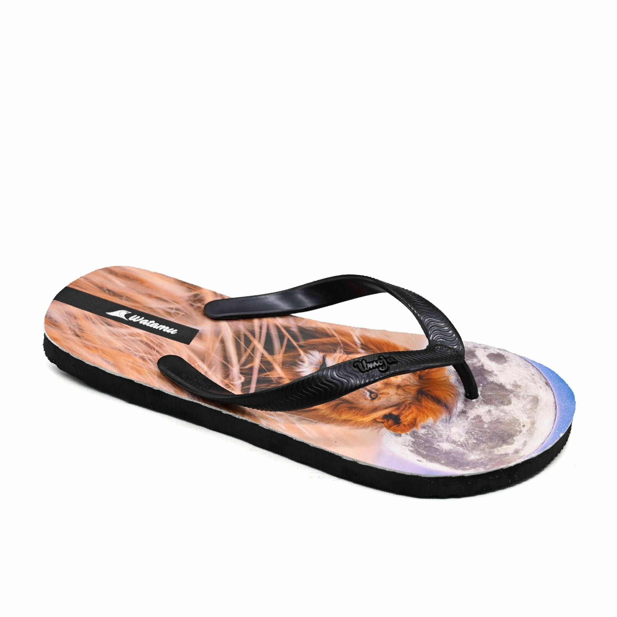 Digital Slippers Simba - Black - Umoja Africa Kenya
