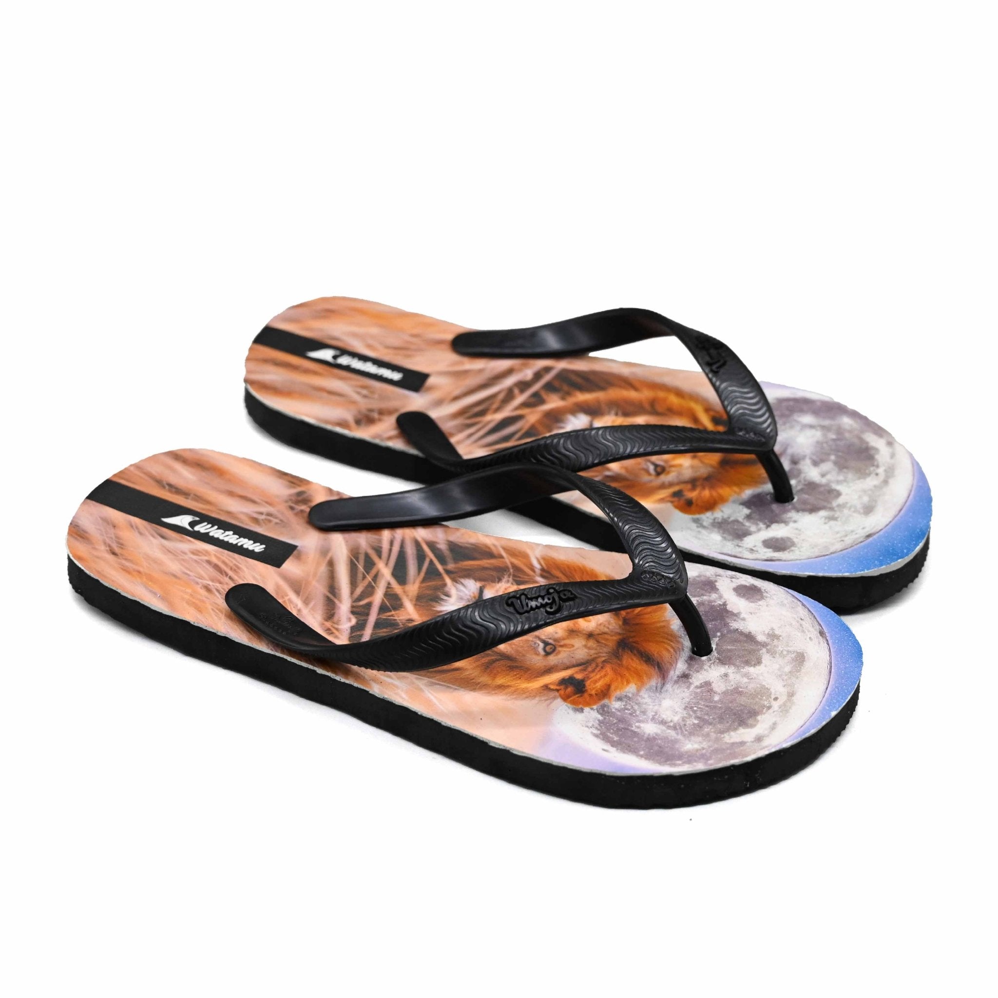 Digital Slippers Simba - Black - Umoja Africa Kenya