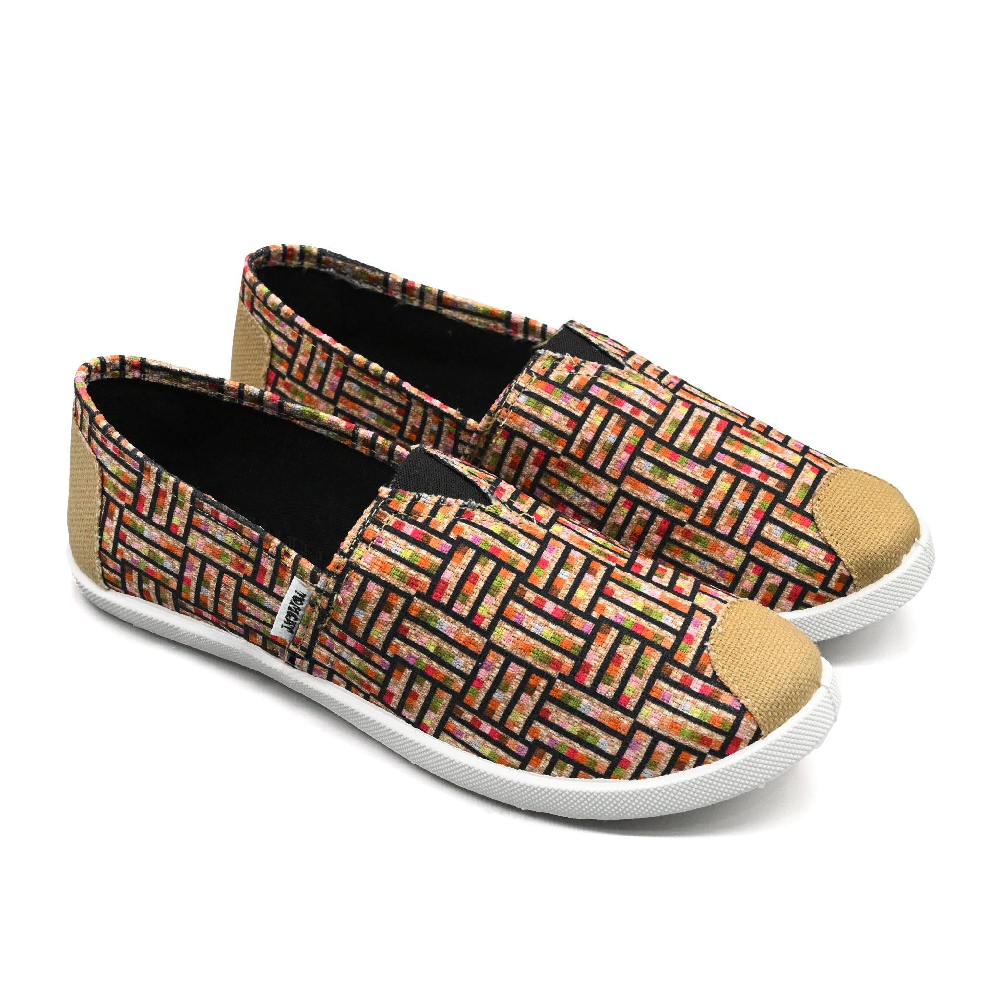 Emmy Chapisha Canvas Shoes - Ankara Red - Umoja Africa Kenya