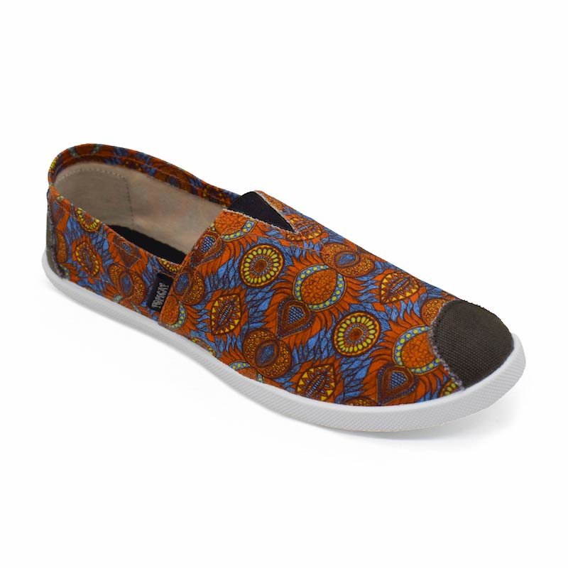 Emmy Chapisha Canvas Shoes - Multi Blue - Umoja Africa Kenya