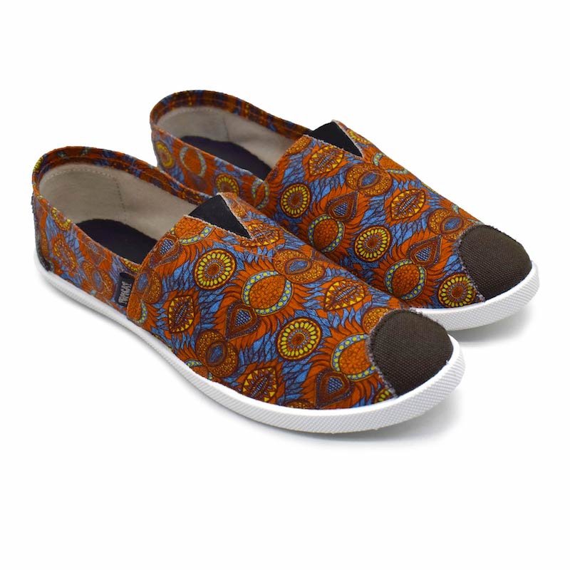 Emmy Chapisha Canvas Shoes - Multi Blue - Umoja Africa Kenya