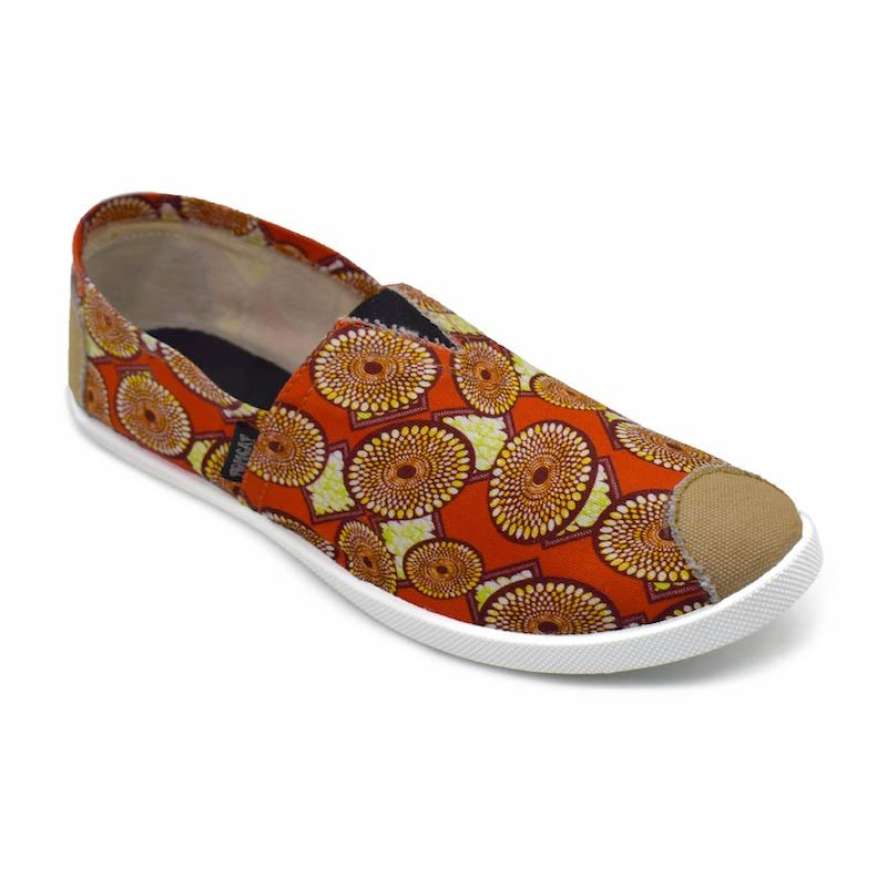 Emmy Chapisha Canvas Shoes - Multi Brick Red - Umoja Africa Kenya