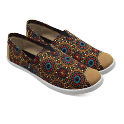 Emmy Chapisha Canvas Shoes - Multi Green - Umoja Africa
