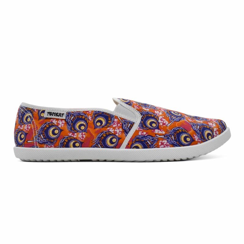 Emmy Salama Canvas Shoes - Multi Red - Umoja Africa