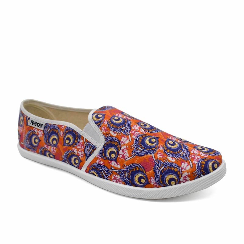 Emmy Salama Canvas Shoes - Multi Red - Umoja Africa