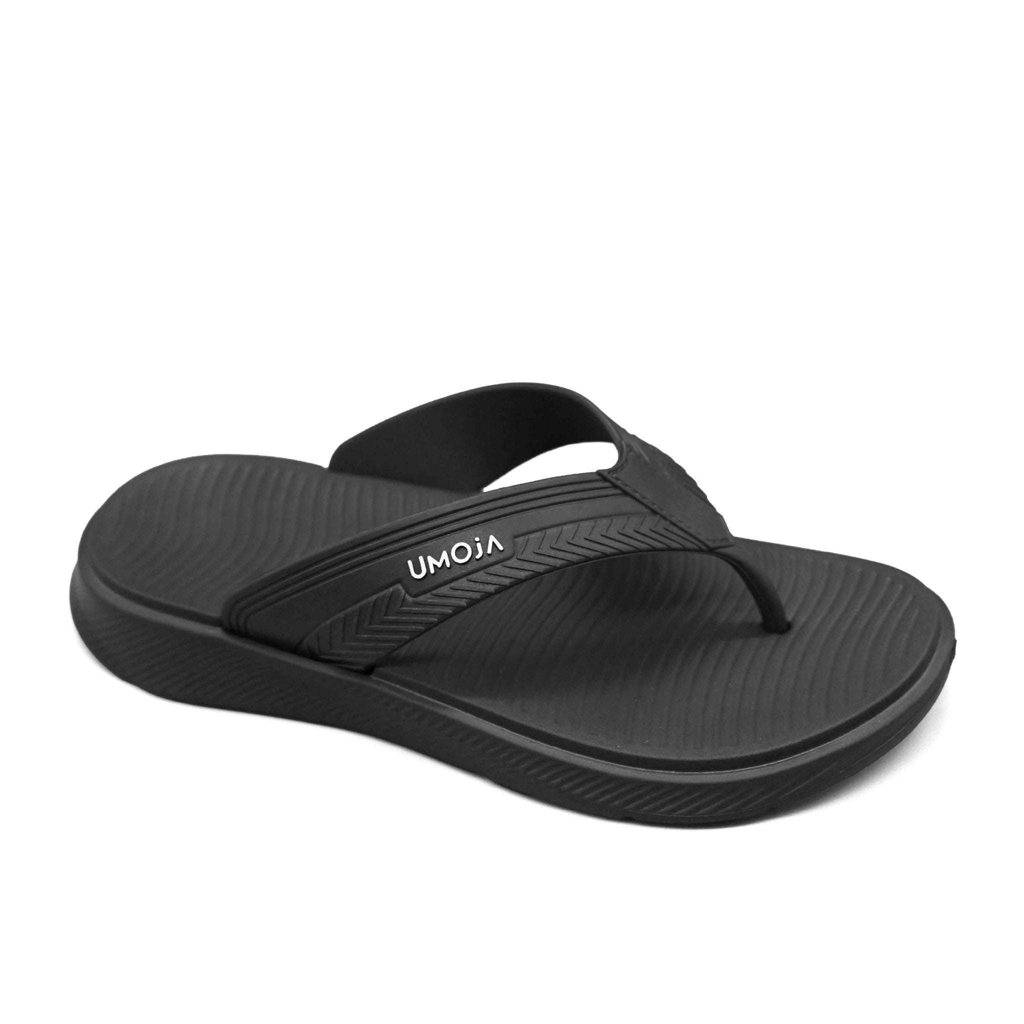 Flight Men’s Flip-Flops - Black - Umoja Africa Kenya