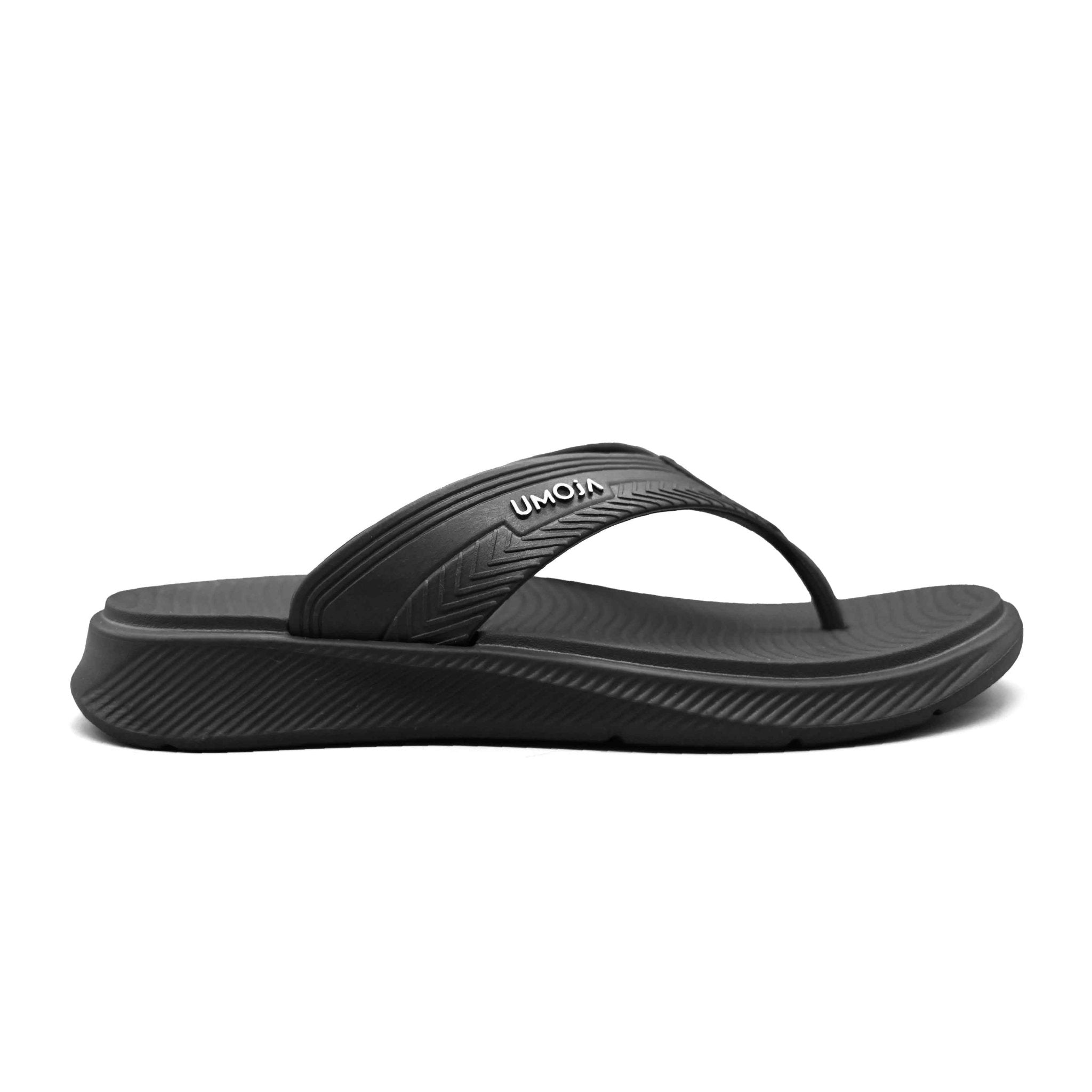 Flight Men’s Flip-Flops - Black - Umoja Africa Kenya