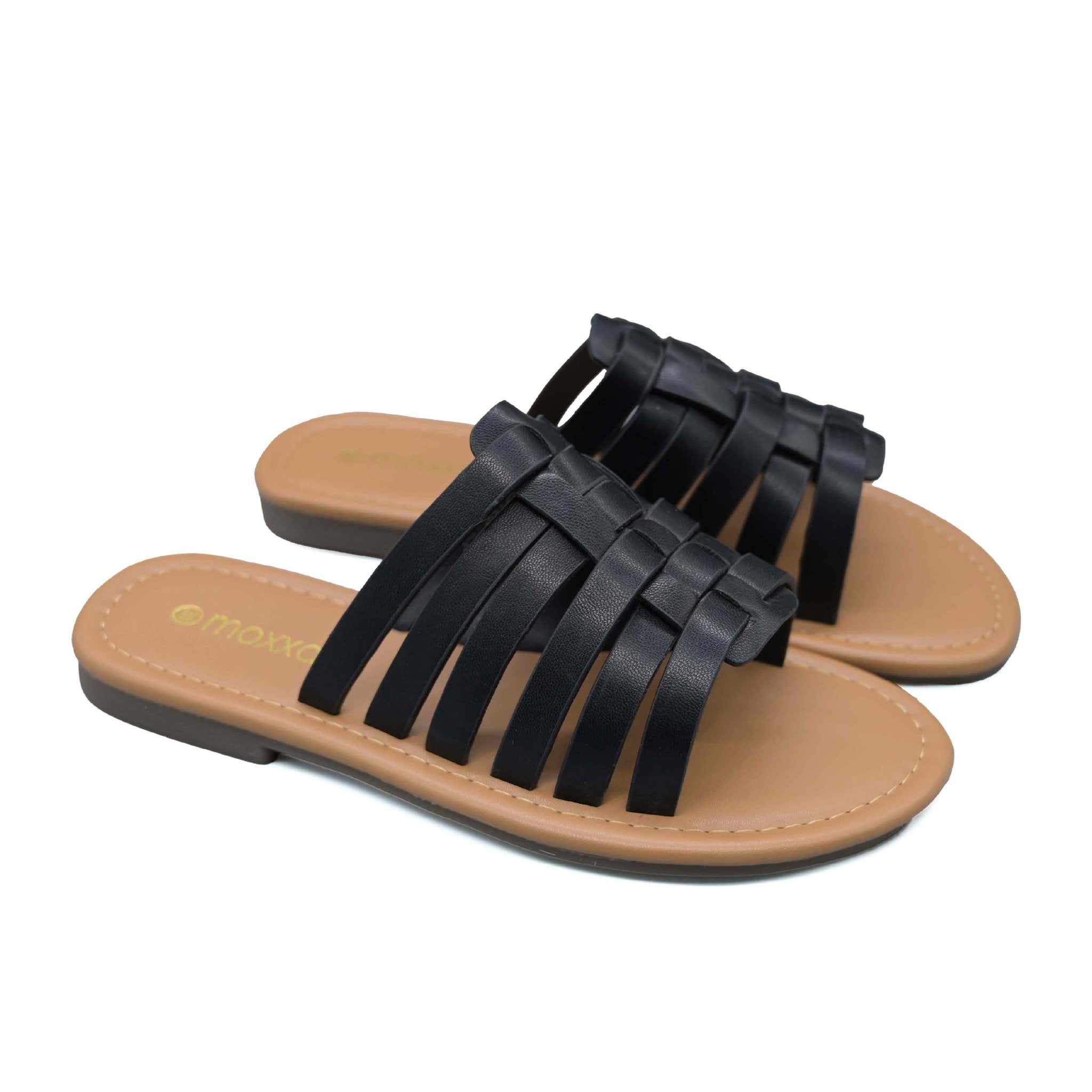 Moxxa Aria Ladies’ Crisscross Sandals - Black - Umoja Africa Kenya