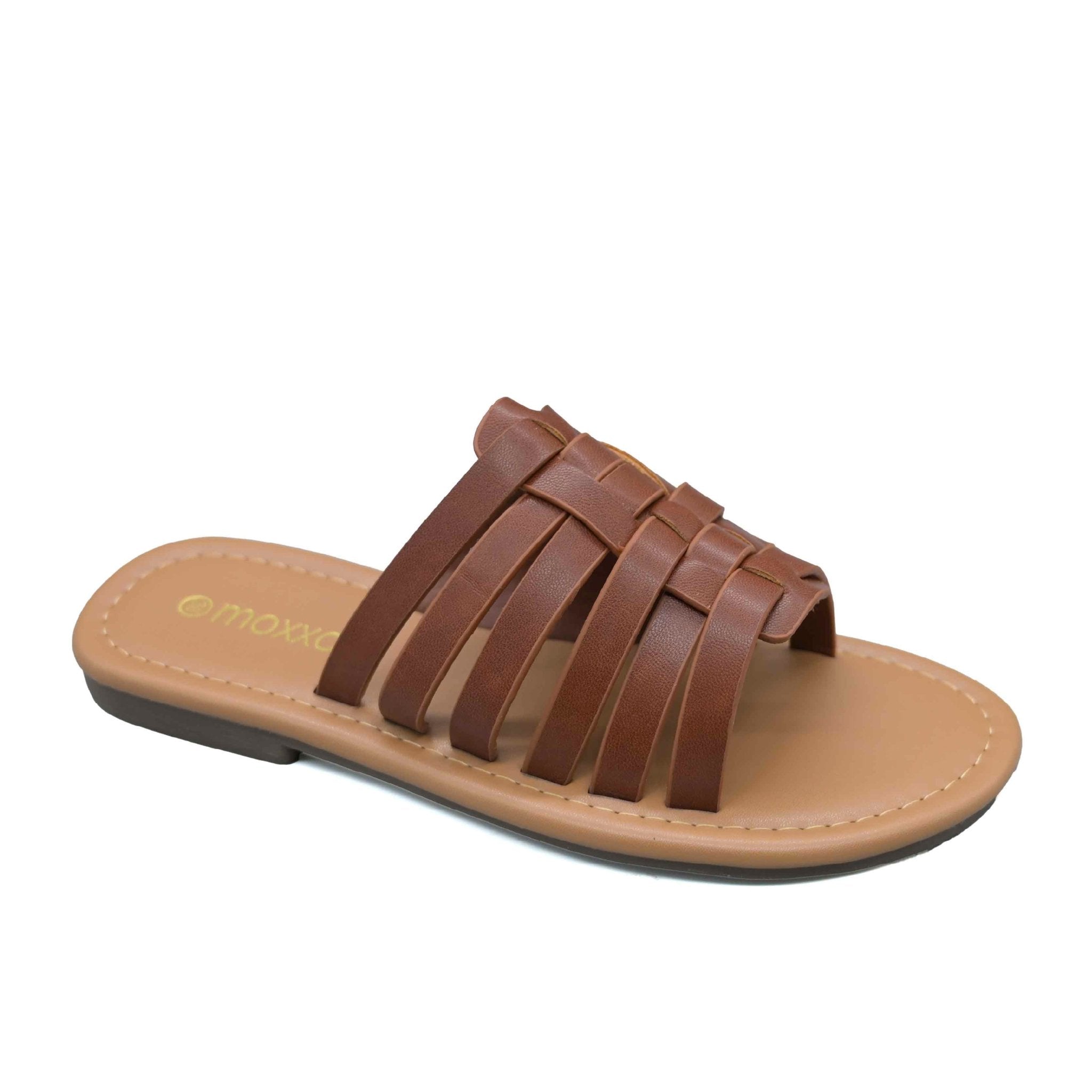 Moxxa Aria Ladies’ Crisscross Sandals - Brown - Umoja Africa Kenya