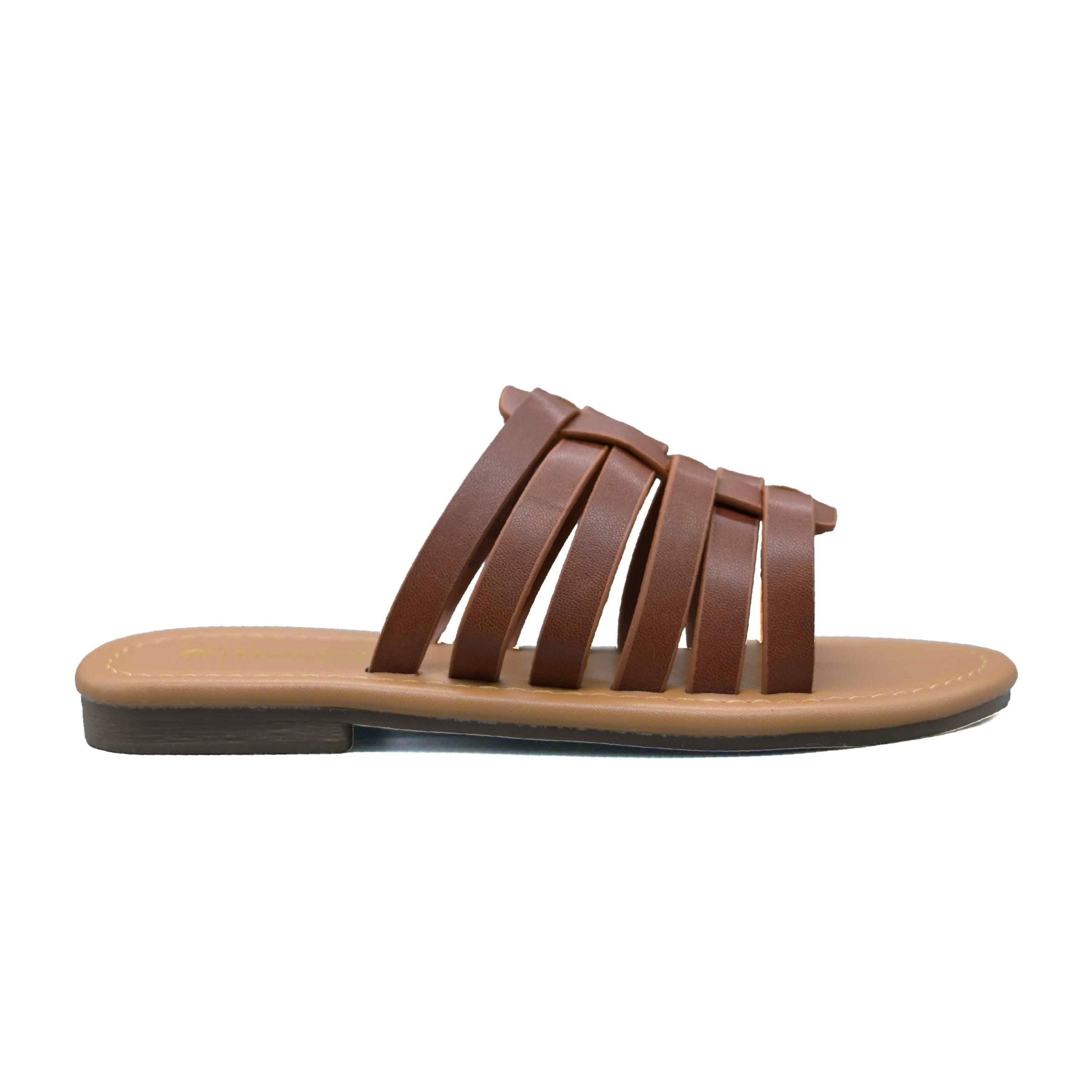 Moxxa Aria Ladies’ Crisscross Sandals - Brown - Umoja Africa Kenya
