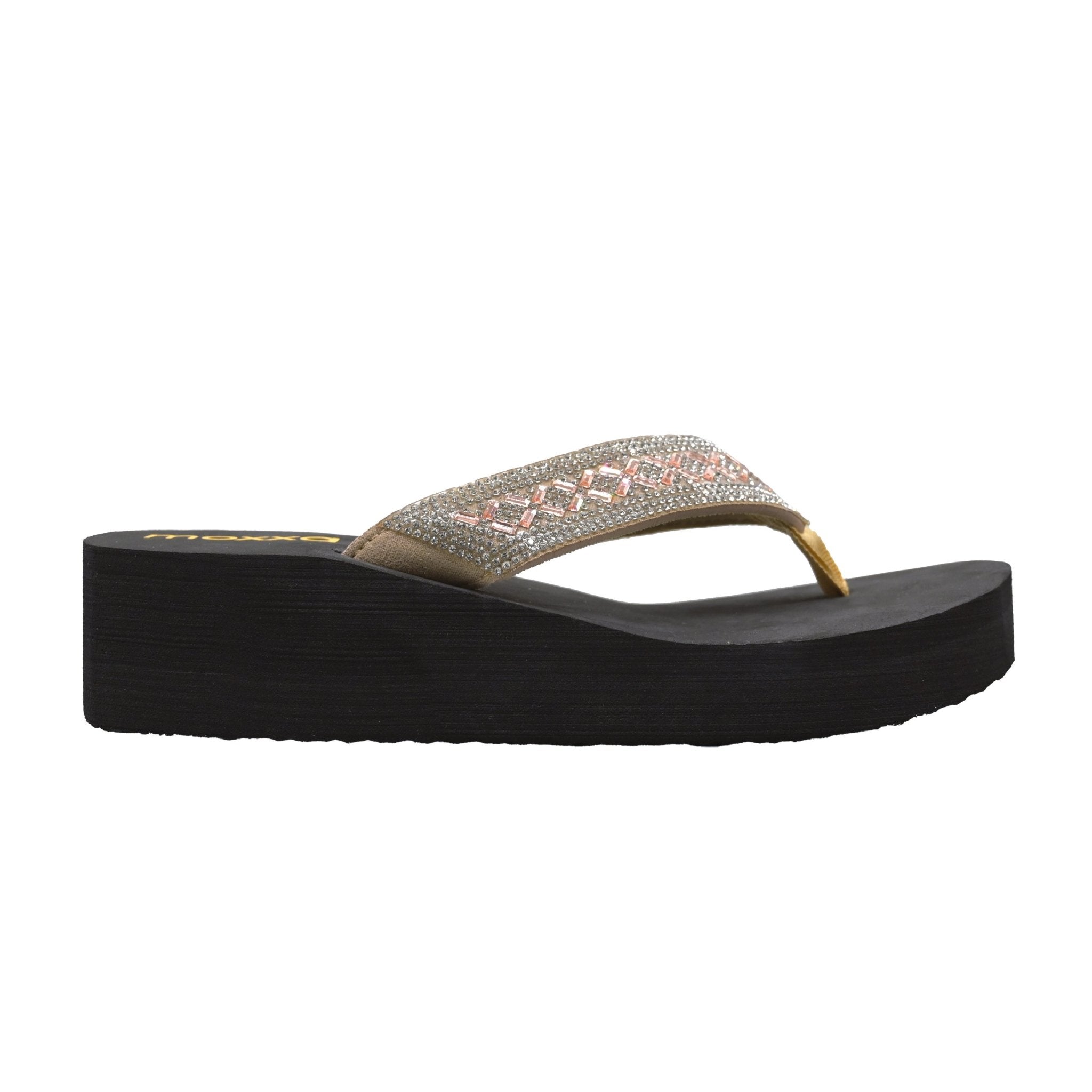 Moxxa Evita Ladies’ Wedge Sandals - Gold - Umoja Africa Kenya