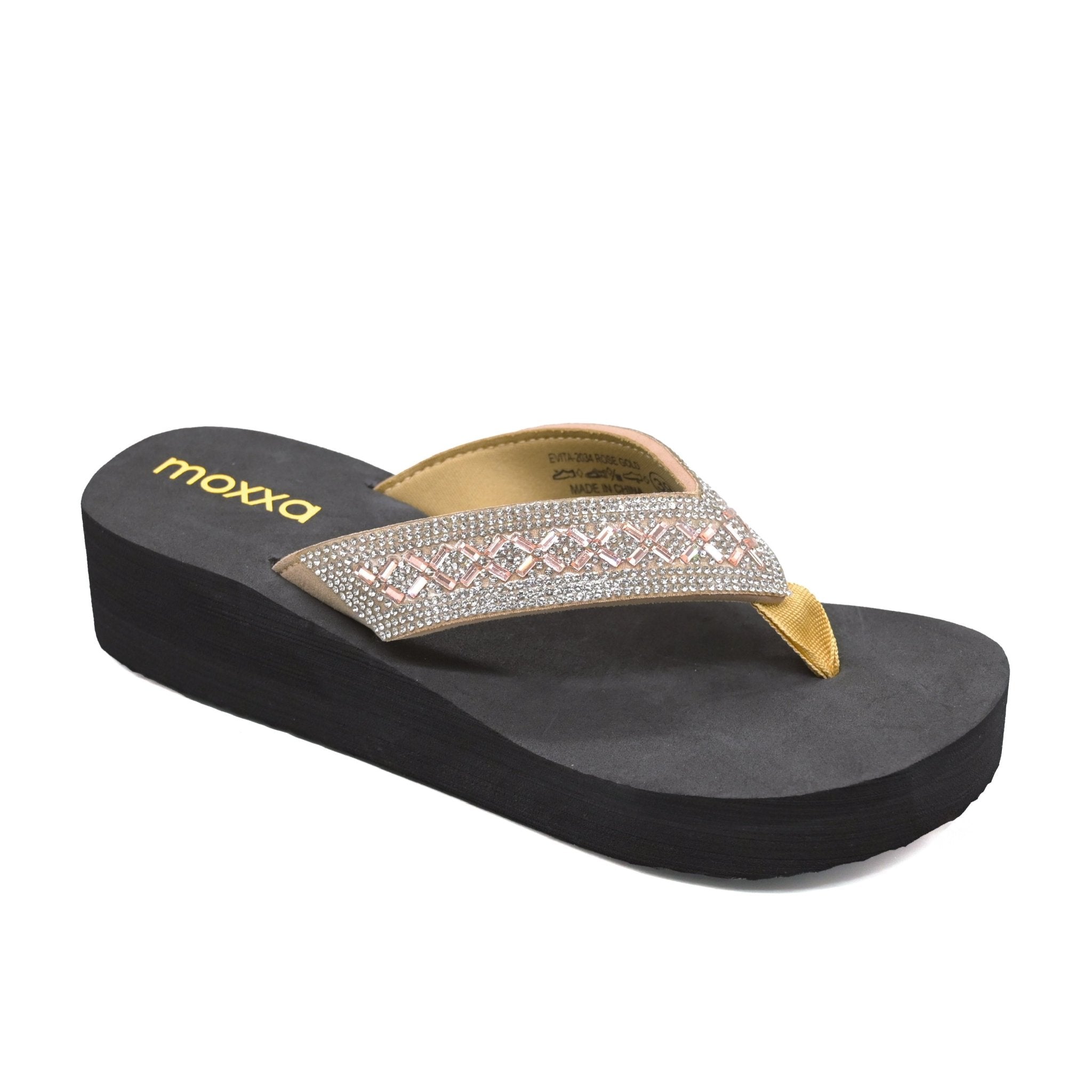 Moxxa Evita Ladies’ Wedge Sandals - Gold - Umoja Africa Kenya