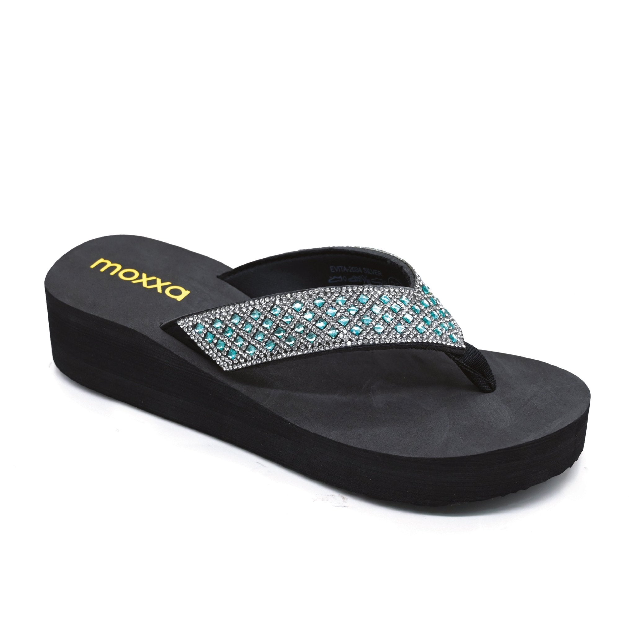 Moxxa Evita Ladies’ Wedge Sandals - Silver - Umoja Africa Kenya