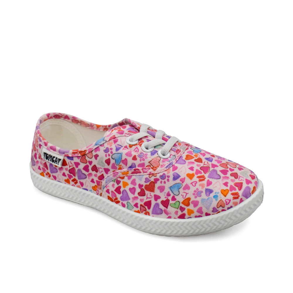 Tomcat Hearts Canvas Shoes - Pink - Umoja Africa