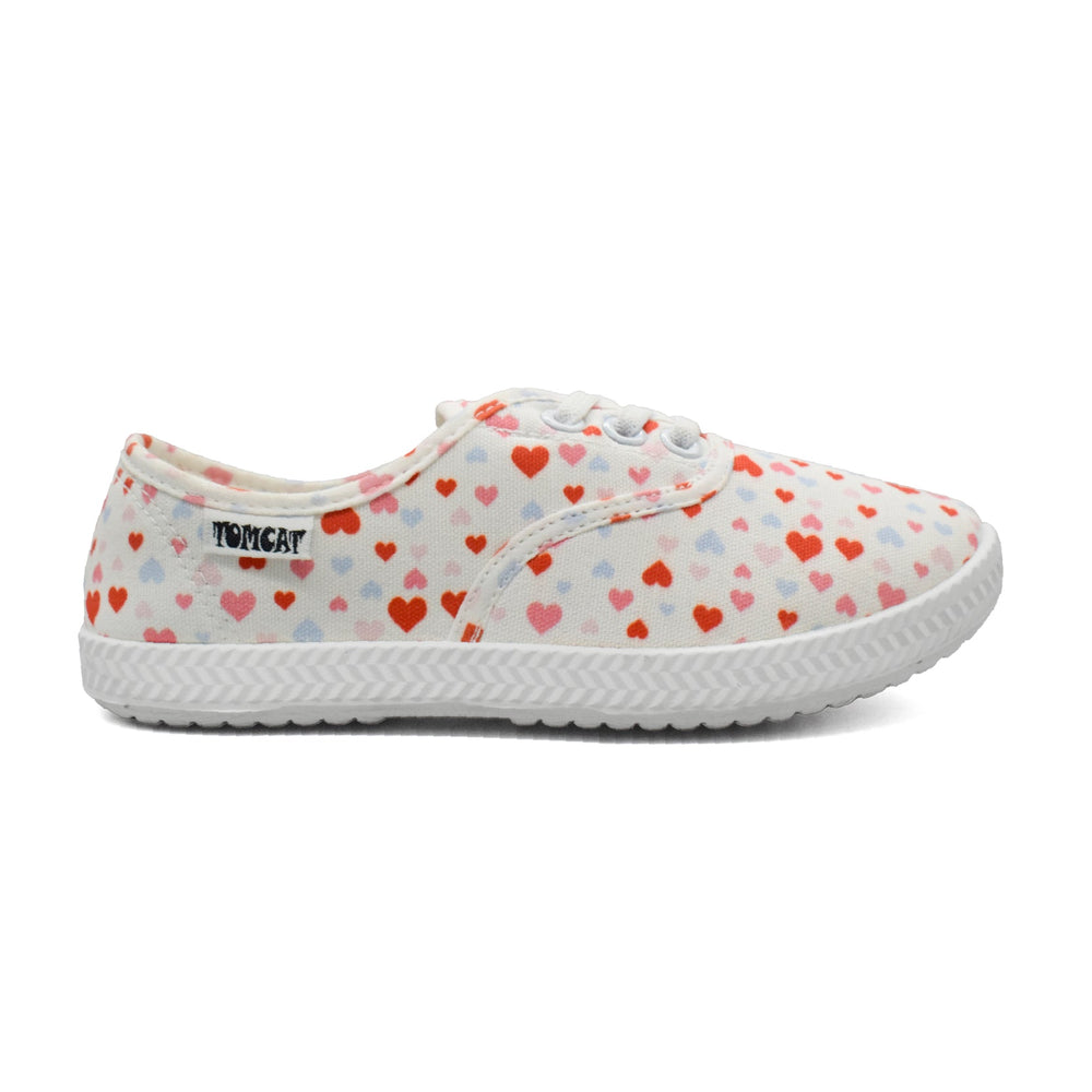 Tomcat Hearts Canvas Shoes - White - Umoja Africa