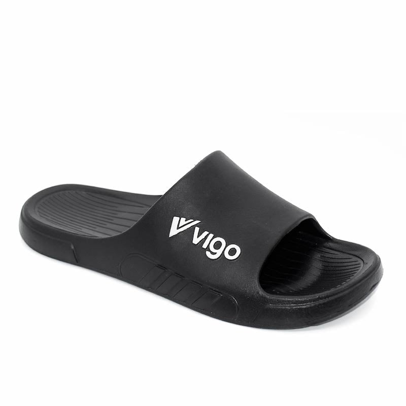 Vigo Skid Sandals - Black - Umoja Africa