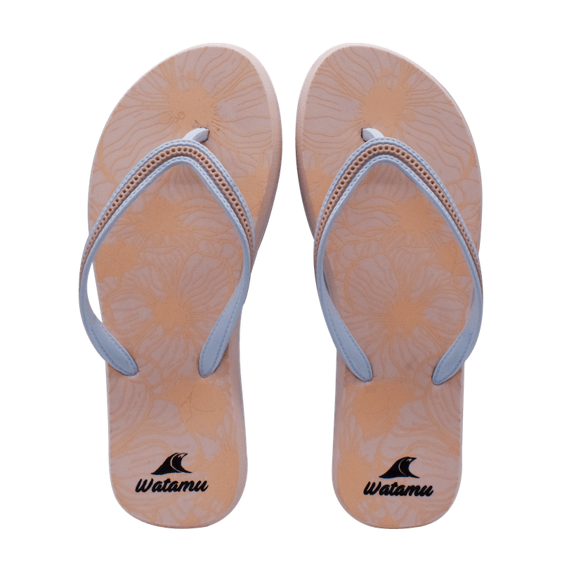 Watamu Floral Slippers - Orange - Umoja Africa