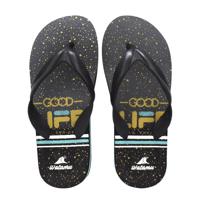 Watamu Life Slippers - Black - Umoja Africa