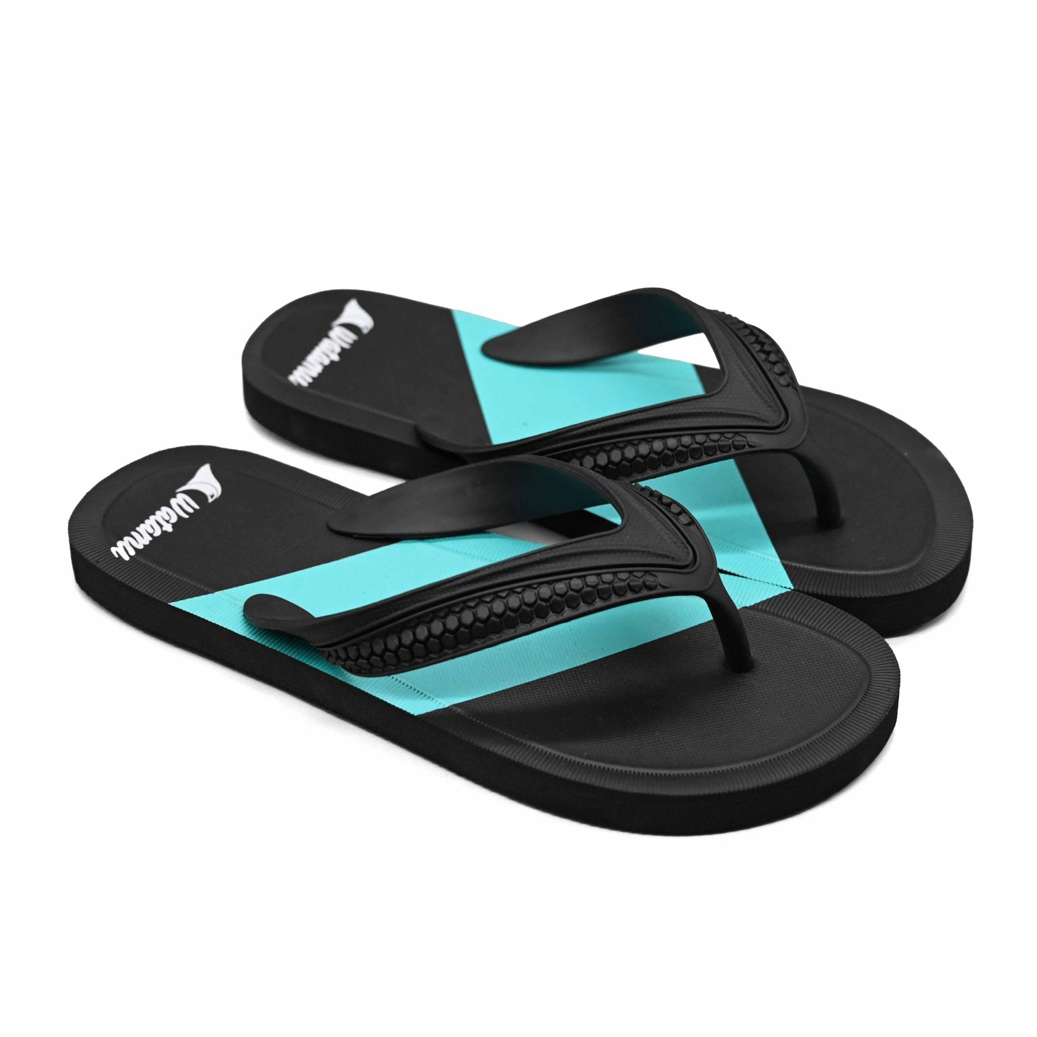 Watamu Victory Slippers - Blue Stripes - Umoja Africa Kenya