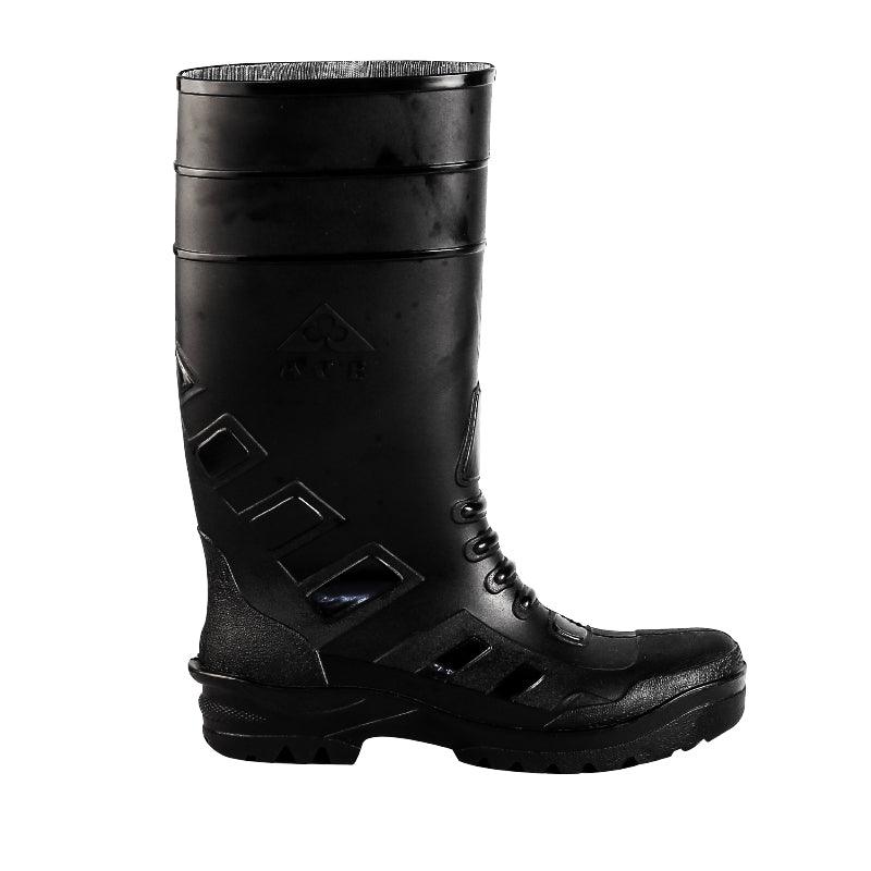Ace Tsavo Safety Gumboots (With Steel Toe) - Black