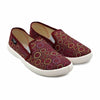 Afro Chic Canvas Shoes - Maroon Multi