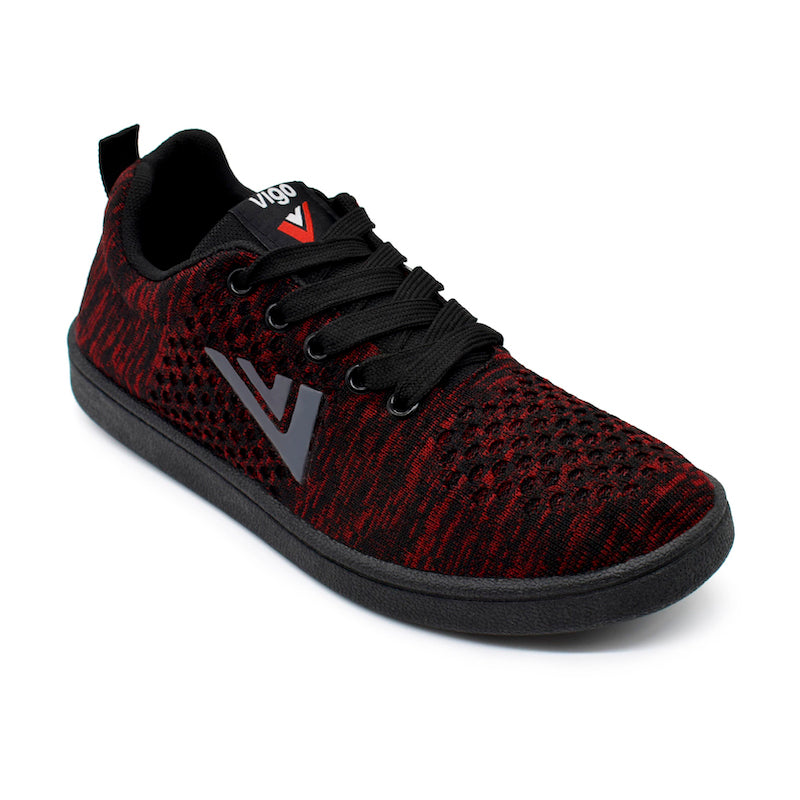 Vigo Vua - Red Knitted (Black sole)