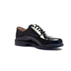 Ace Oxford 1263 Officer Shoes (Shiny) - Black